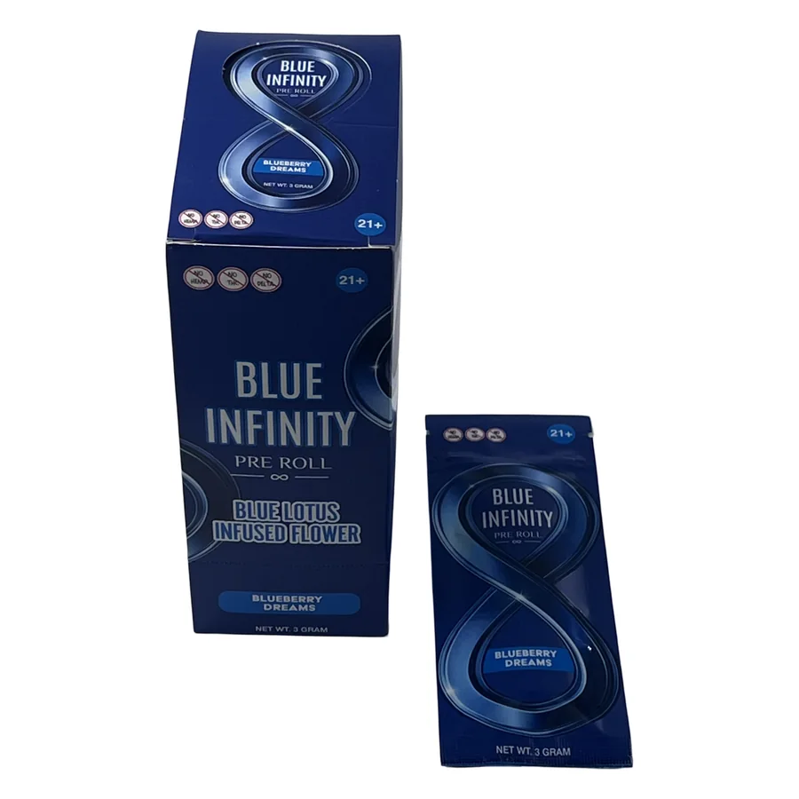 Blue Infinity Blueberry Dreams blue lotus infused preroll, 3 gram, at Elevated 369, Flowery Branch GA