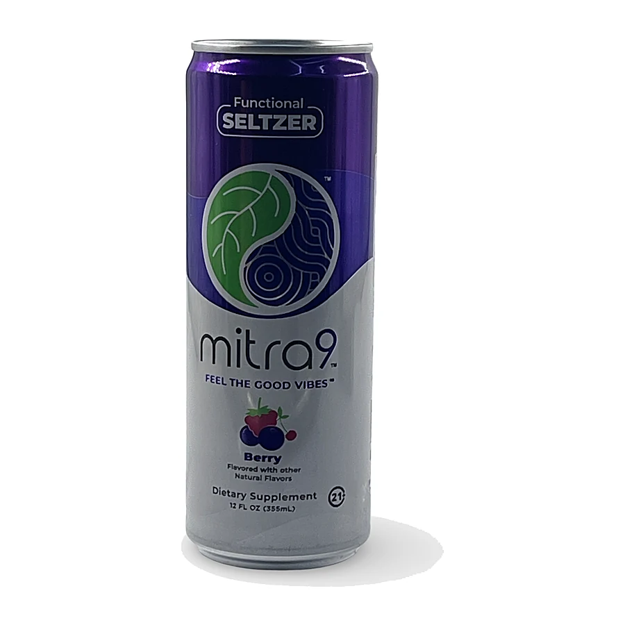 Mitra9 Seltzer, Berry, 12 fl oz, at Elevated 369, Flowery Branch GA