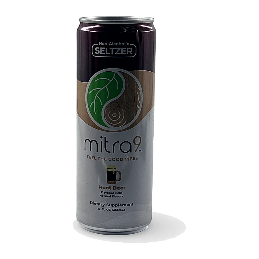 Mitra9 Seltzer, Root Beer, 12 fl oz, at Elevated 369, Flowery Branch GA