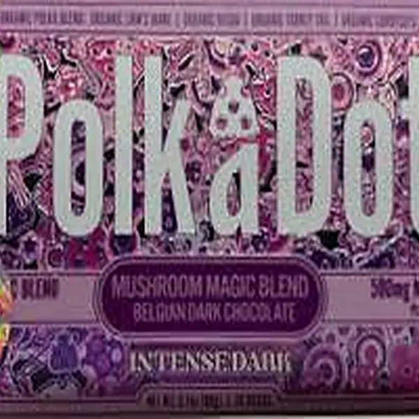 Polka Dot Dark Chocolate Mushroom — mushroom gummies & edibles at Elevated 369 Smoke Shop, Flowery Branch GA