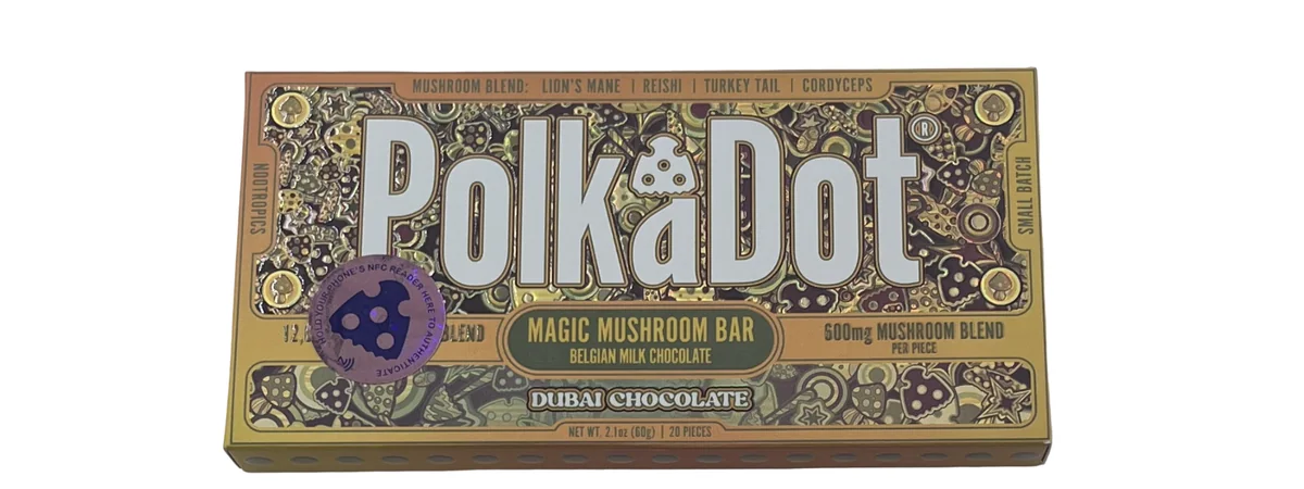 PolkaDot Magic Mushroom Bar, Dubai Chocolate