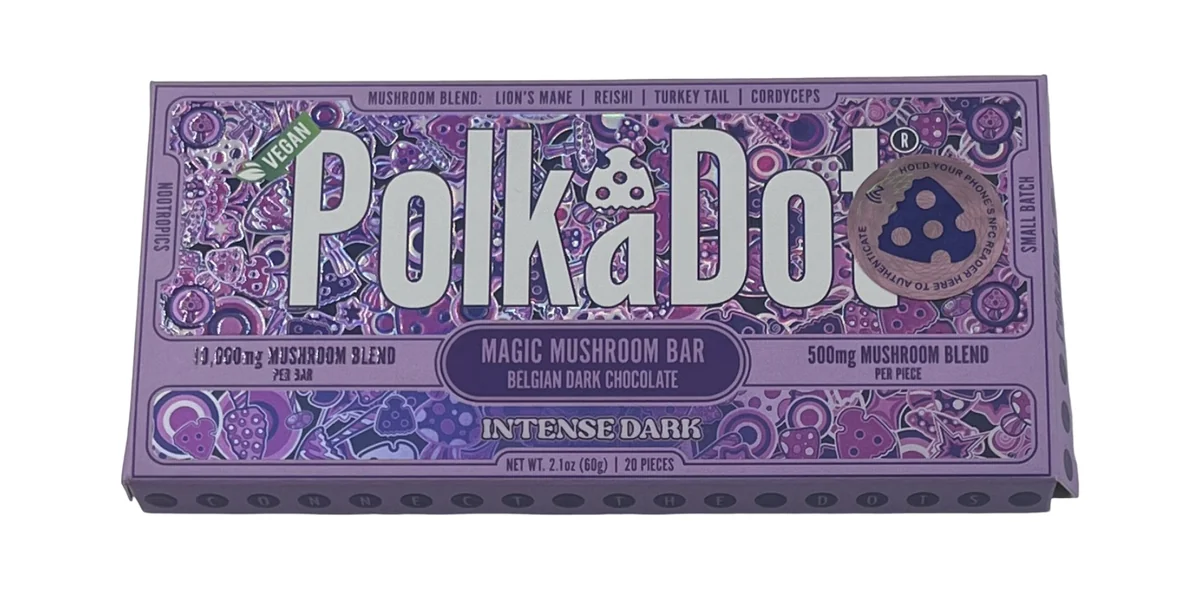 PolkaDot Magic Mushroom Bar, Intense Dark
