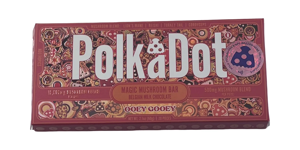 PolkaDot Magic Mushroom Bar, Ooey Gooey