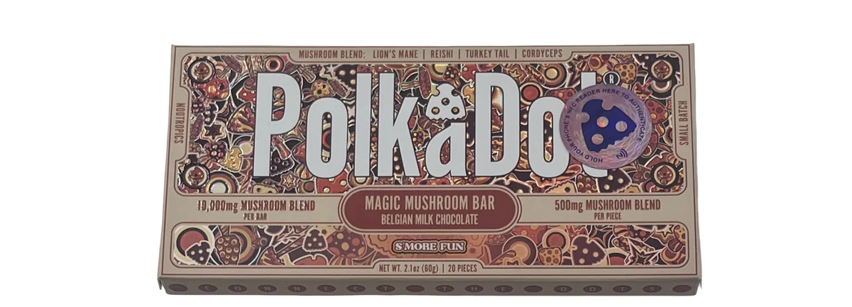 PolkaDot Magic Mushroom Bar, S'more Fun