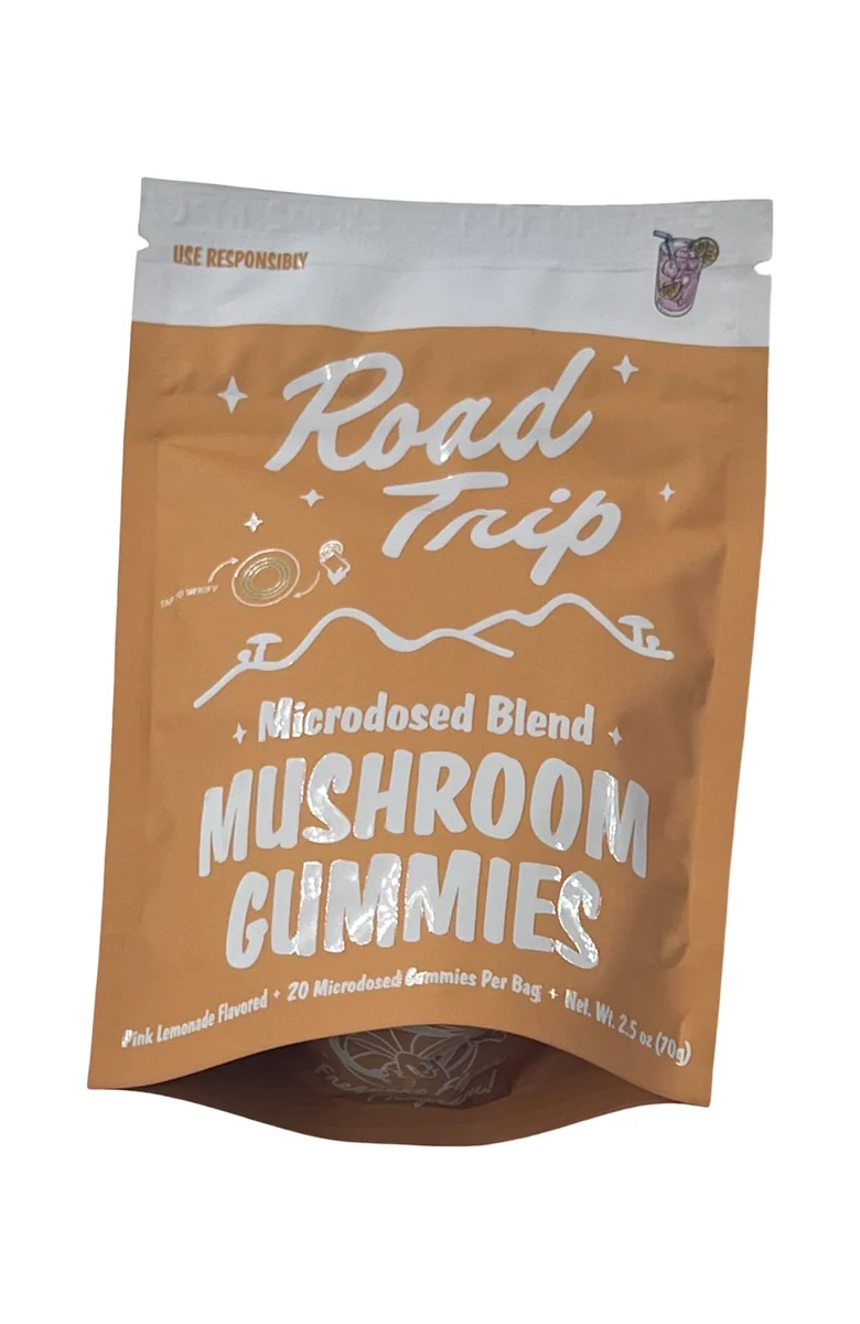 Road Trip Mushroom Gummies, Pink Lemonade