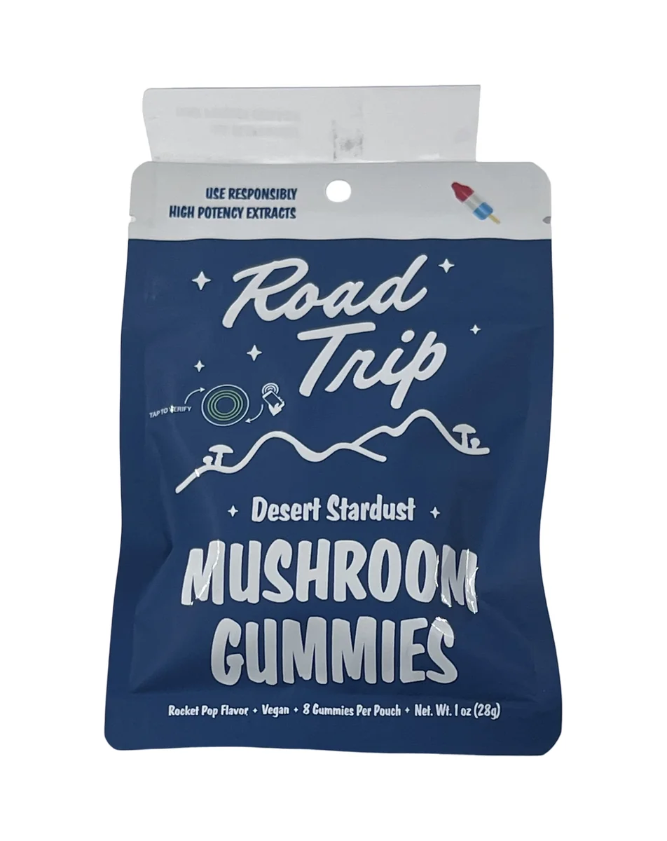 Road Trip Mushroom Gummies, Desert Stardust Rocket Pop