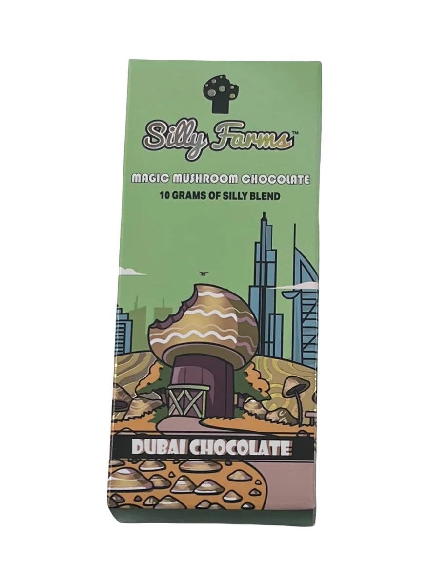 Silly Shrooms Chocolate Bar, Dubai Chocolate