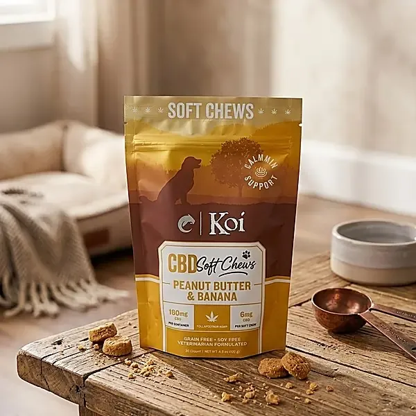 Koi pet CBD shelf at Elevated 369