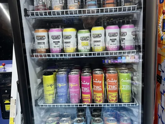 Inside Elevated 369, product aisles