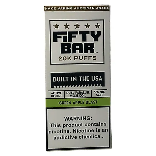 Fifty Bar Green Apple Blast