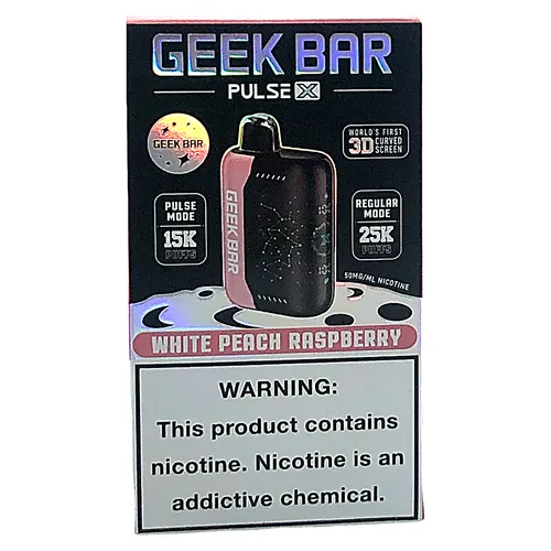 Geek Bar Pulse X White Peach Raspberry