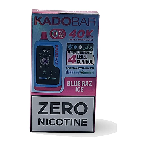 Kado 40K Zero Nic Blue Raz Ice, 0% nicotine